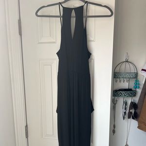 Ankle length black BCBG semi formal black dress M